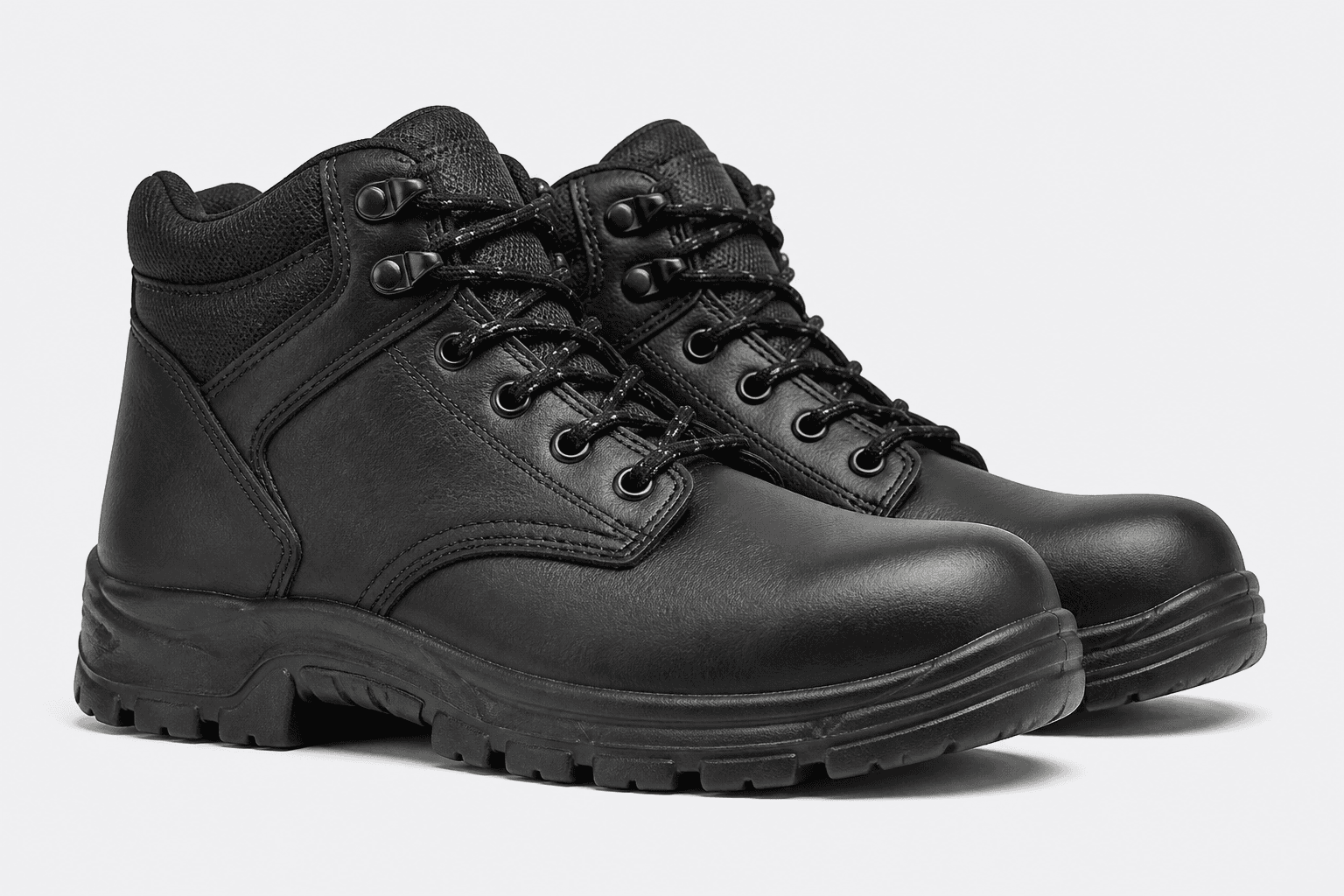 Composite-toe safety work boots
